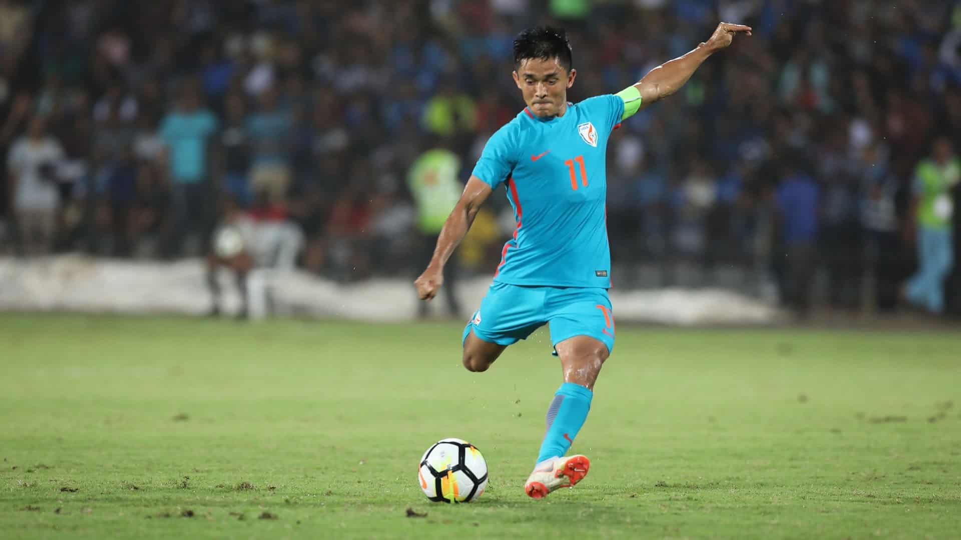 Sunil Chhetri beats Messi in the Race