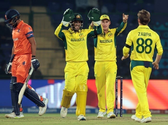 australia dominates wins by 309 runs against netherlands in cricket world cup 2023 169825062650