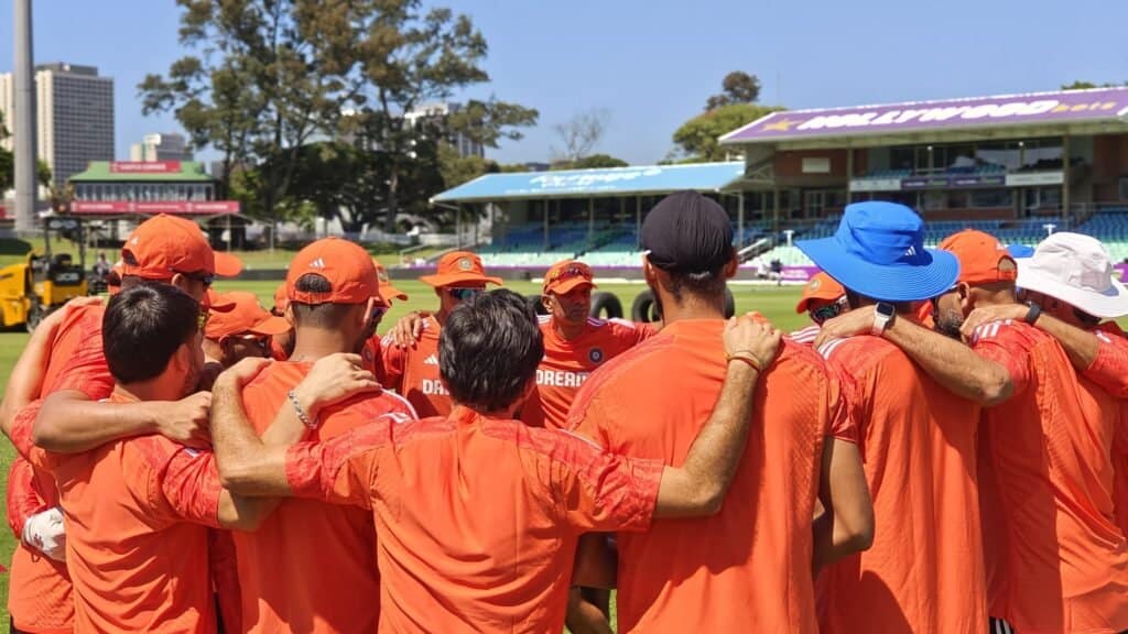 Indian Cricket Team in Durban for their 1st T20I against South Africa Image Credits Twitter