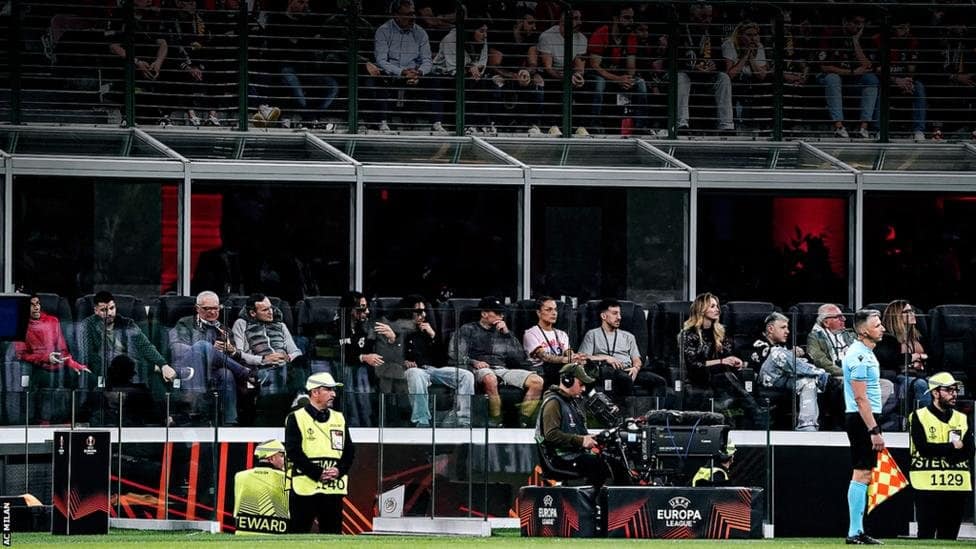 Pitchside Seats at the San Siro Image Credits AC Milan 1